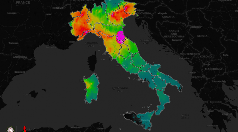 pioggia 24 aprile italia