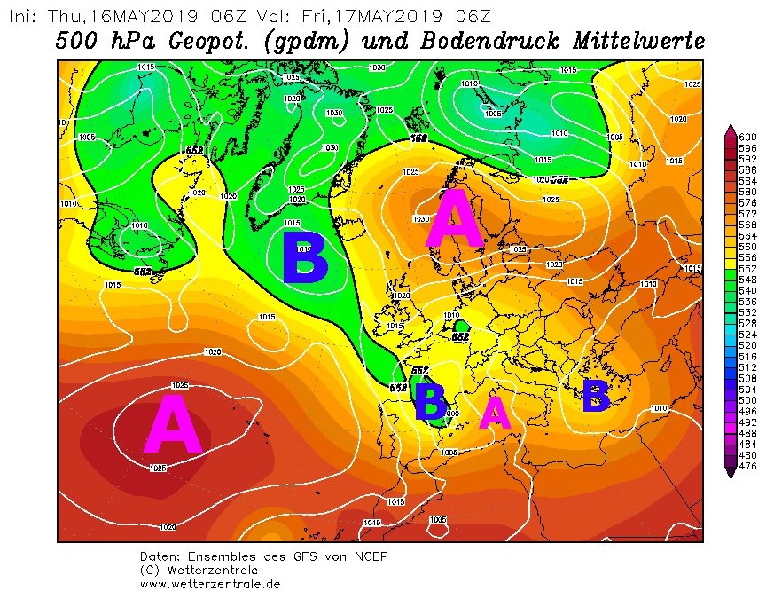 meteo sinottica 17 maggio