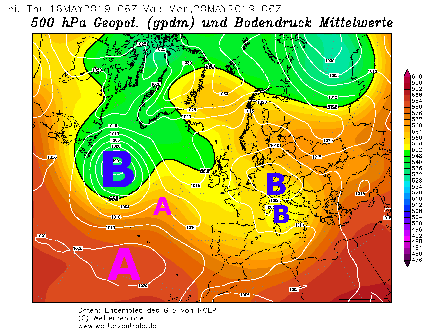 meteo sinottica 20 maggio