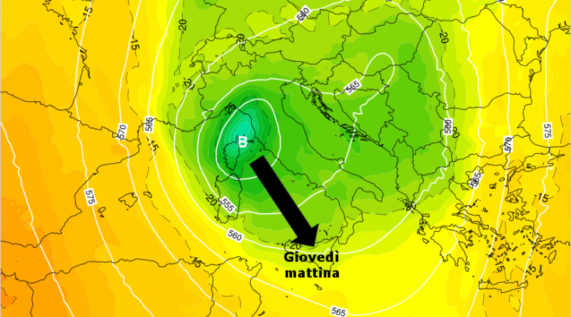 Geopotenziali meteo Italia