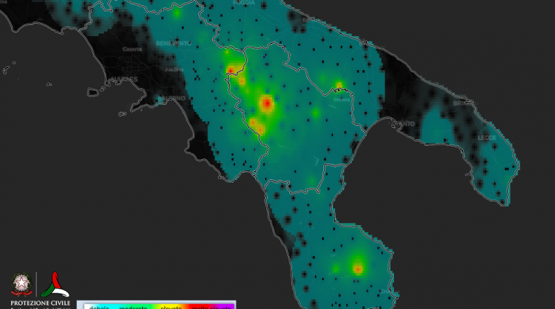 meteo Potenza pioggia accumulata 18 giugno 2019