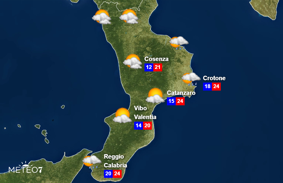 Previsioni Calabria 30 Ottobre 2019