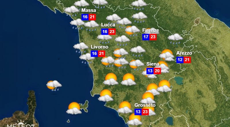 Meteo Toscana Mercoledì 30 Ottobre