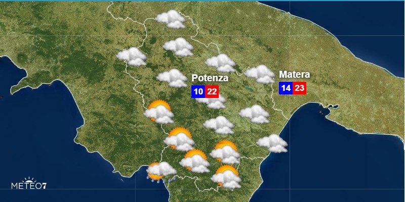 meteo basilicata venerdì 25 ottobre 2019