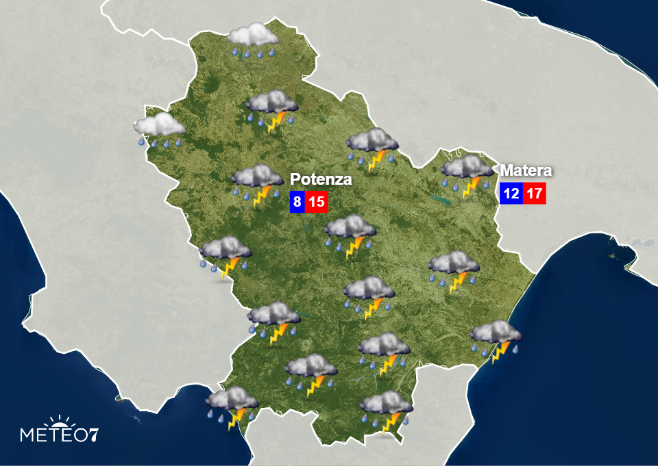 Meteo Basilicata Martedì 12 Novembre 2019