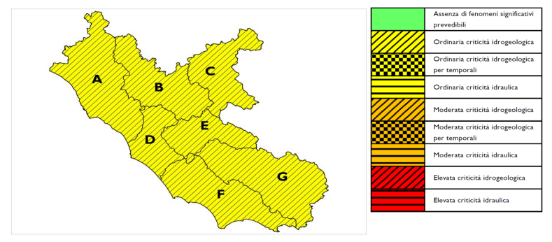 Allerte Meteo Lazio 27 e 28 Novembre 2019