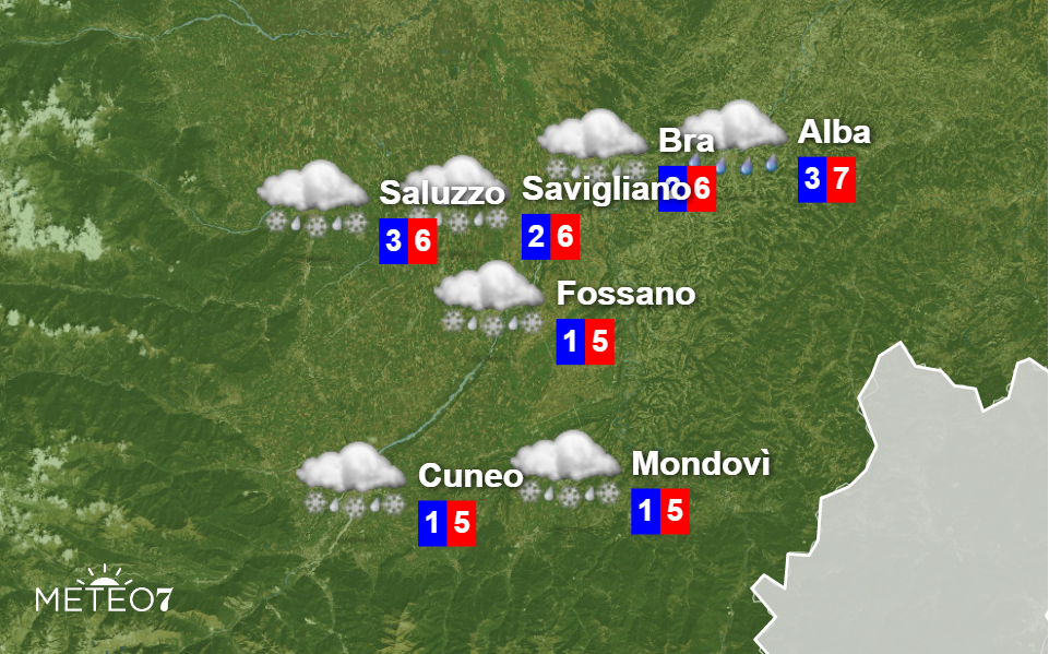 Meteo Cuneo Sabato 16 Novembre 2019