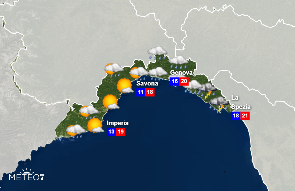 Previsioni Liguria 5 Novembre