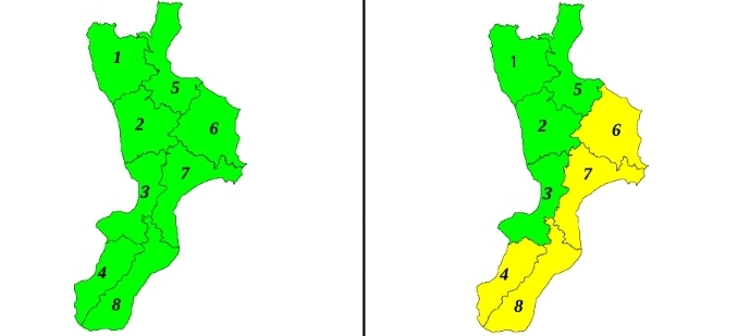 Allerte Meteo Mercoledì 18 e Giovedì 19 Dicembre 2019