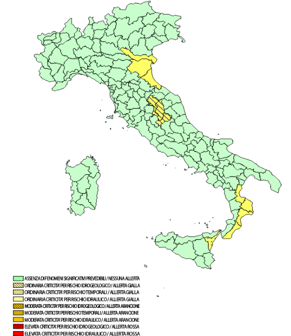 Allerte Meteo Martedì 3 Dicembre 2019