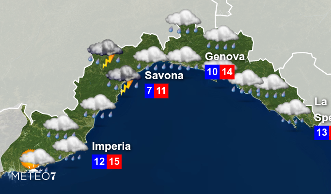 Previsioni Liguria Martedì 17 Dicembre 2019