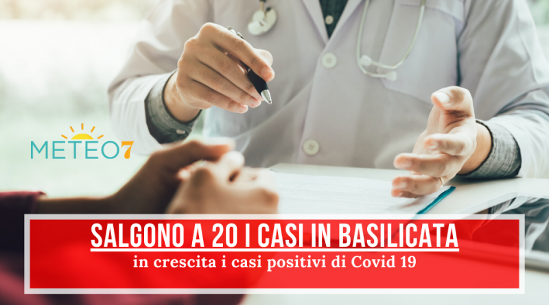 Coronavirus Basilicata salgono a 20 i casi totali, in aumento nella provincia di Potenza