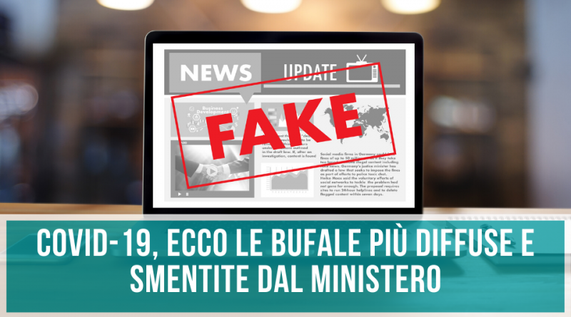 Fake News Covid-19 ecco le bufale più diffuse e smentite dal ministero