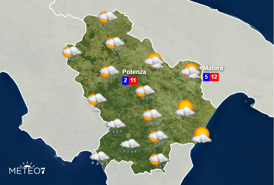 Meteo Basilicata Venerdì 27 Marzo 2020