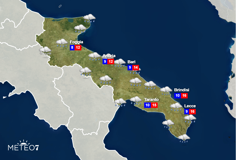 Meteo Puglia 26 Marzo 2020