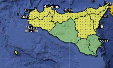 Allerte Meteo Sicilia Giovedì 26 Marzo 2020