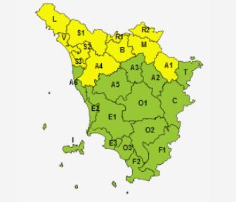 Allerte Meteo Toscana Lunedì 2 Marzo 2020