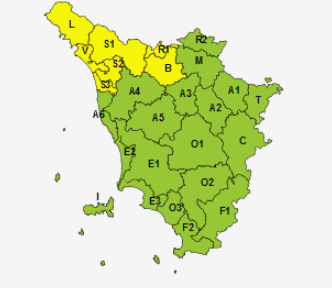 Allerte Meteo Toscana Giovedì 5 Marzo 2020