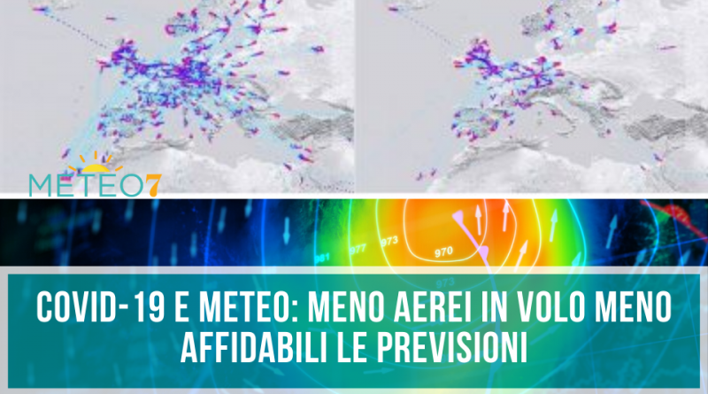 Covid-19 e METEO meno aerei e previsioni MENO affidabili, ECMWF spiega il perché