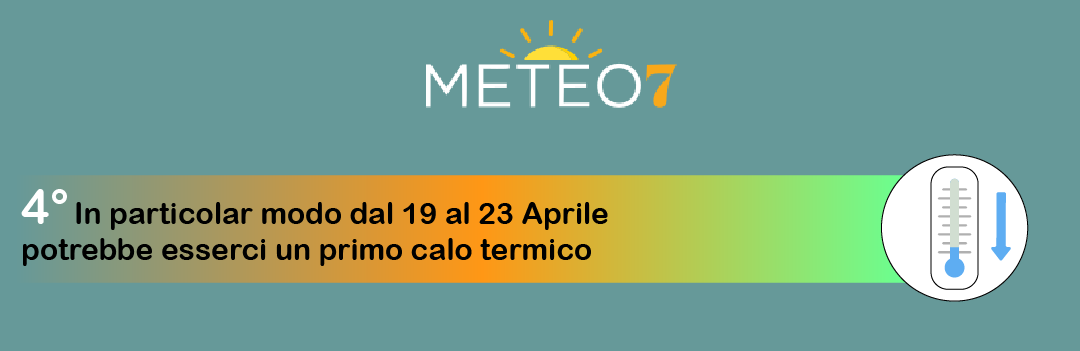 Calo termico dal 19 al 23 Aprile 2020