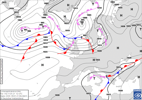 Meteo Italia Le Previsioni Per Oggi 11 Gennaio 21 Meteo7